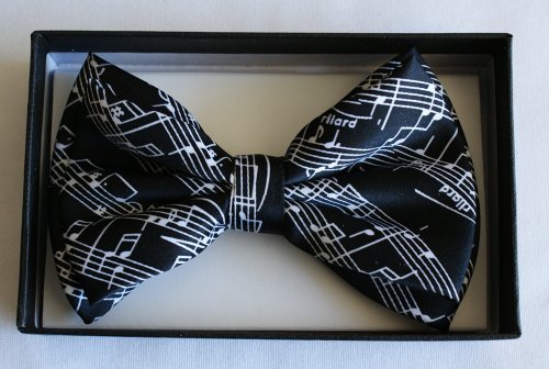 Brand New Awesome SILK FEEL "Music Note #2" MEN'S TUXEDO BOW TIE