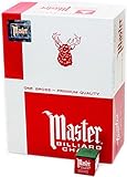 Master Billiard/Pool Cue Chalk, Gross Box, 144 Cubes
