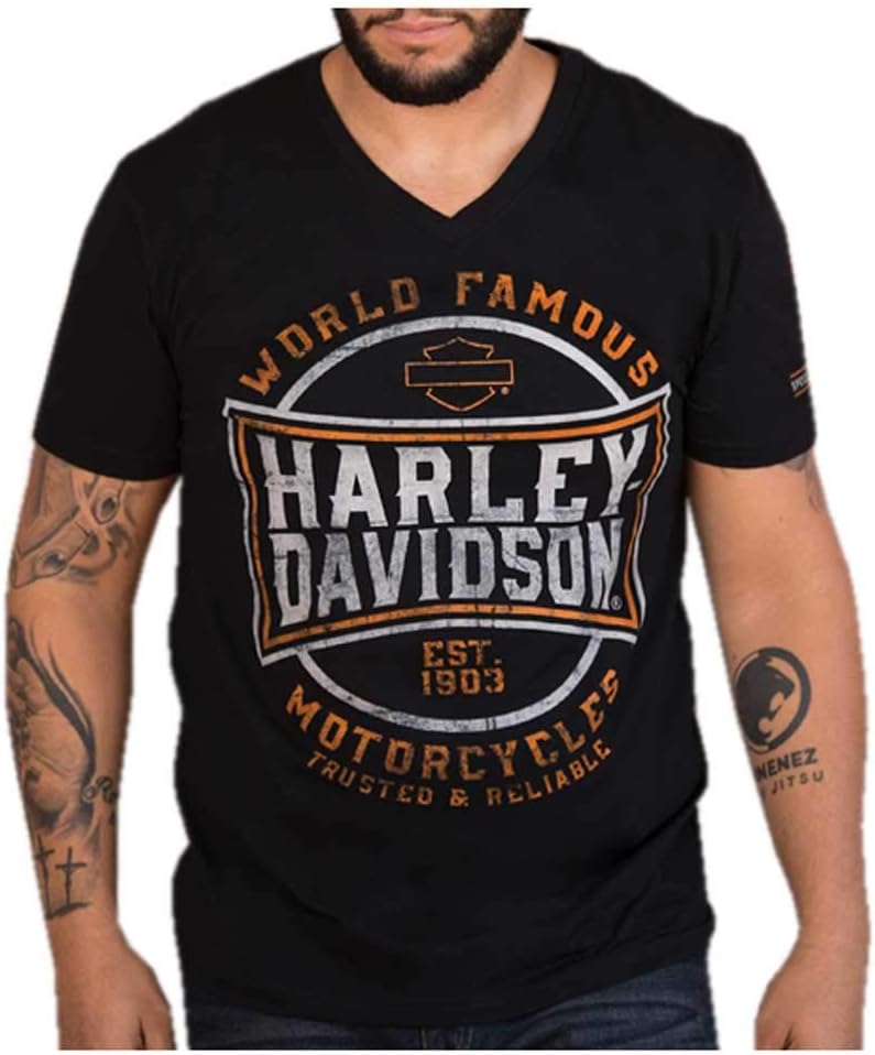 Harley-Davidson - Playera de Manga Corta para Hombre, diseño de Asfalto