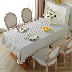 Alsoo Table Cloths Rectangle Table, Waterproof