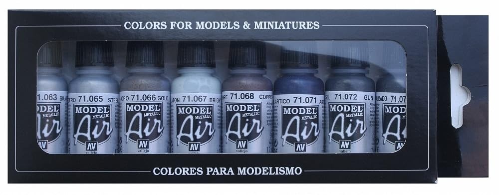 Vallejo Model Air Acrylic Paint, Matte Finish, 18 ml for Airbrush, Ideal for Modeling and Miniatures, Versatile Color Range