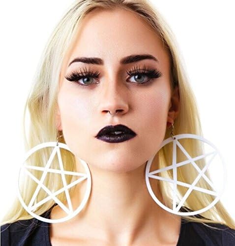 Mygoodie Jewelry Nightclubs wealthy Acrylic Pierced five-pointed star hip hop earrings