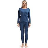 PISIQI Thermal Underwear Women Ultra-Soft Long Johns Set Base Layer Skiing Winter Warm Top & Bottom