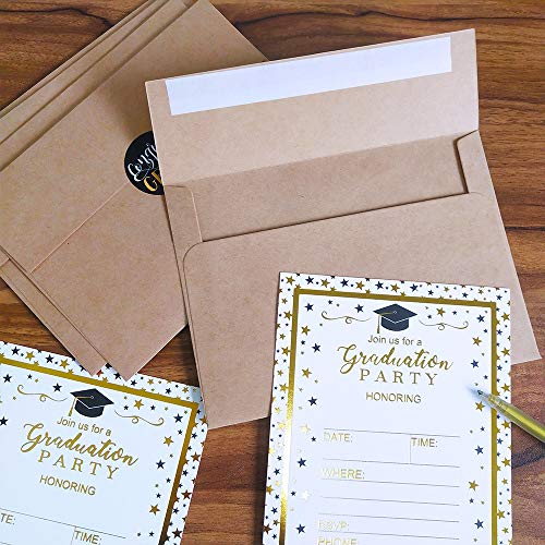 Supla 150 Pcs A7 Envelopes Brown Kraft Invitation Envelopes 5 x 7 Envelopes Self Seal Business Envelopes Photo Envelopes Greeting Card Blank Envelopes for Weddings Invitations Baby Shower Stationery