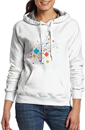 Women's Pullover Hoodies Sweatshirt Pockets Computer Chip CPU Core Heart Design For Women Girl