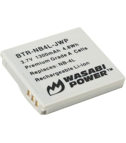 Heib Batteria Li-ion 3,7V 700mAh Per Canon Digital IXUS 70 | Ricambio Alta Qualità, Dimensioni 40x35x5,9mm - 5