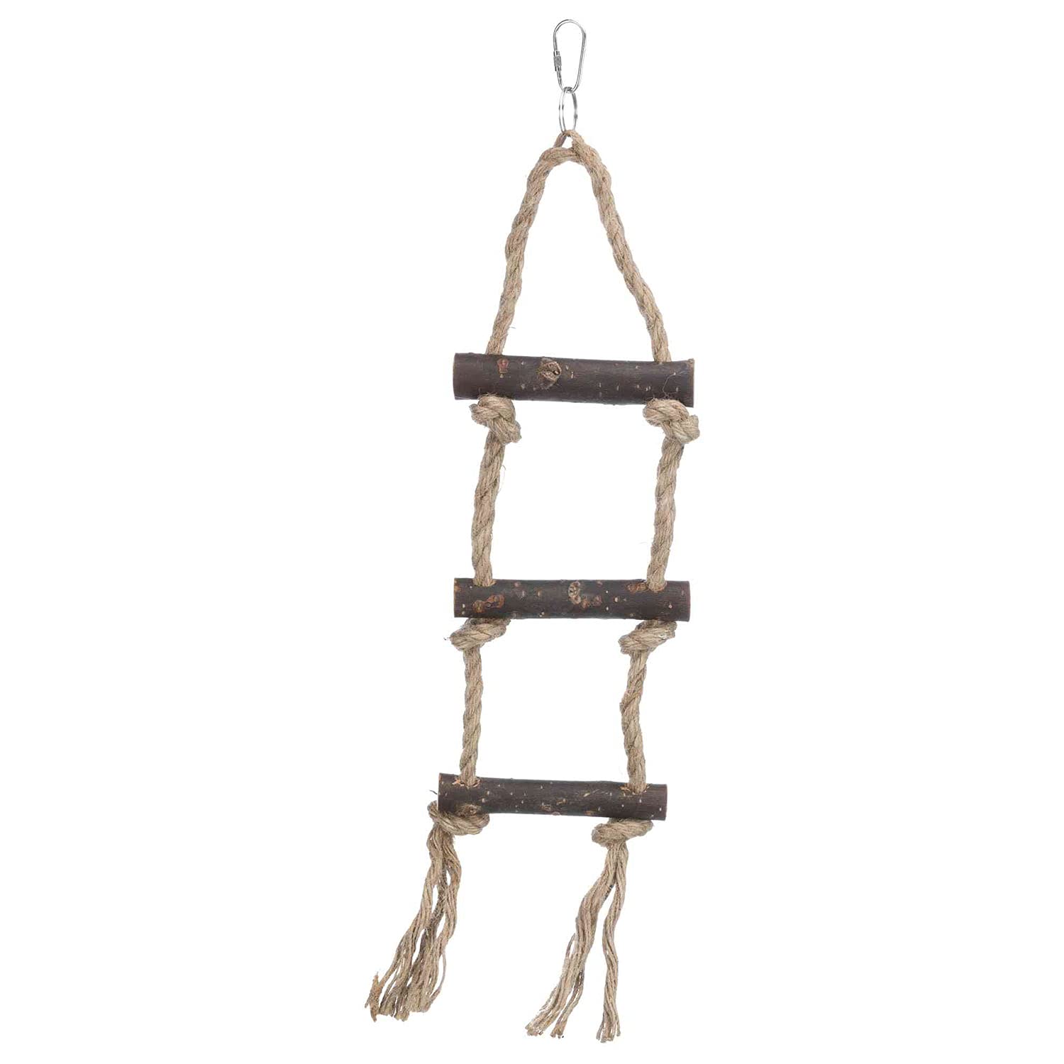 Trixie Natural Living Rope Ladder with 3 Rungs, 40 cm, Pack of 4