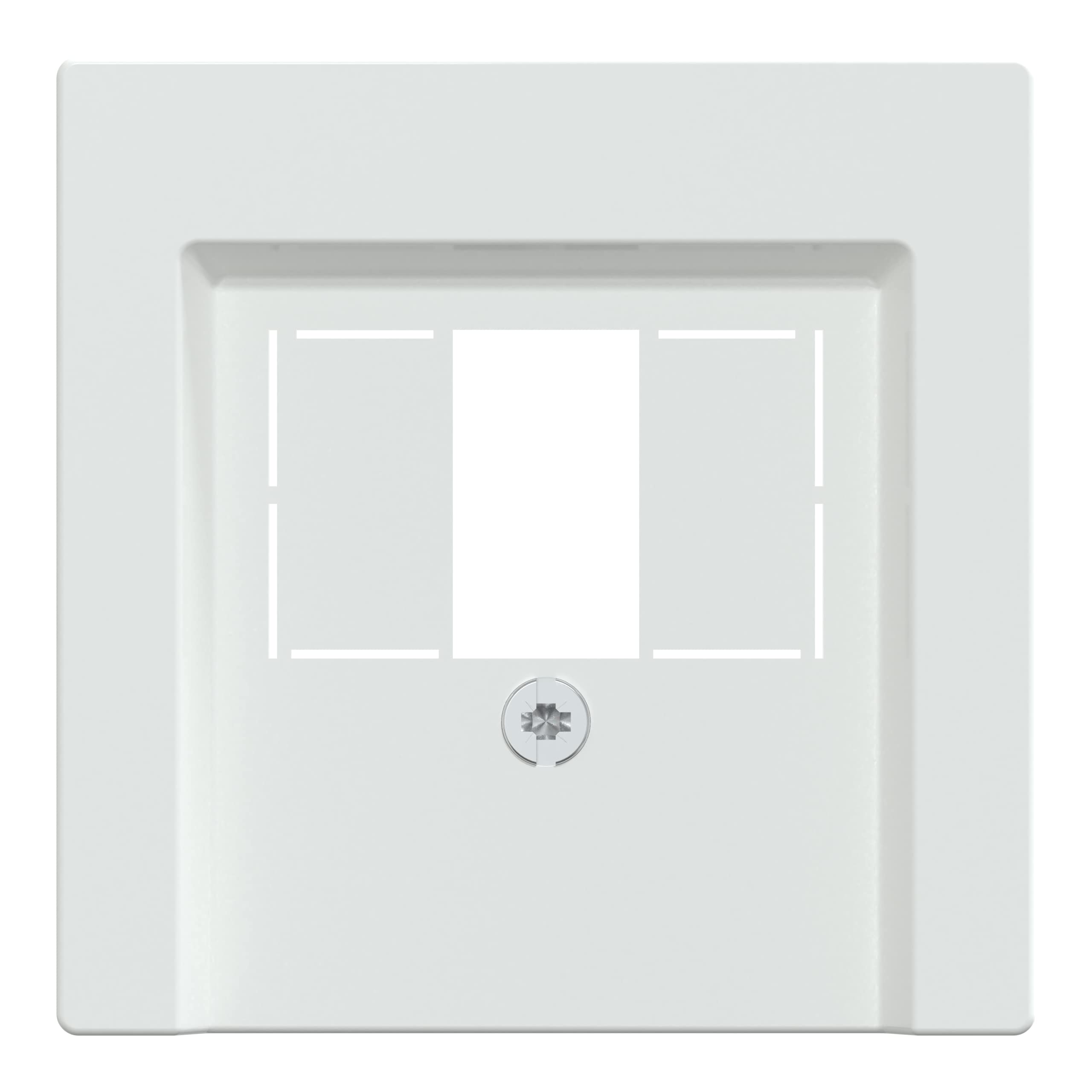 Merten System M 296025 Central Plate for TAE Audio USB Active White Glossy