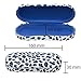 Blue Glasses Case Hard Shell Leopard Print | Medium Size | Protective Eyeglasses, Sunglasses, and Reading Glasses Case For Men, Women, and Kids