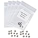 Zorvo 5 Packs Dental Orthodontic Lingual Buttons Bondable Round Base For Bondable Type