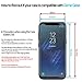 Galaxy S8 Screen Protector, [Dome Glass] Full Coverage 3D Curved Tempered Glass Shield [NO UV Light Included] Easy Install by Whitestone for Samsung Galaxy S8 (2017) - Replacement Only