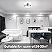 Onforu 32W LED Ceiling Lights, CRI 90+, 12.8in, 300W Incandescent Bulbs Equivalent, IP65, 2800lm 5000K Daylight White Semi Flush Mount Ceiling Lamp for Bedroom, Kitchen, Balcony, Living Room