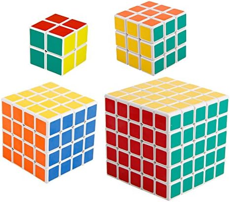 ShengShou 2x2x2 3x3x3 4x4x4 5x5x5 Brain Teaser Magic Cube Speed Twisty Puzzle Toy White