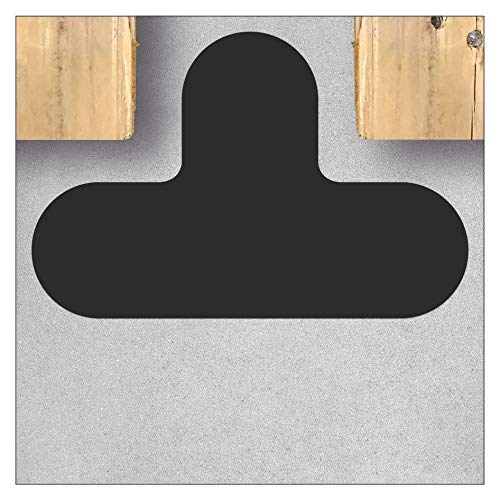 Self Adhesive Floor Marking T-Piece/T Shape, 290 x 190 mm / Schenkel 90 mm / Schwarz, Black , 5