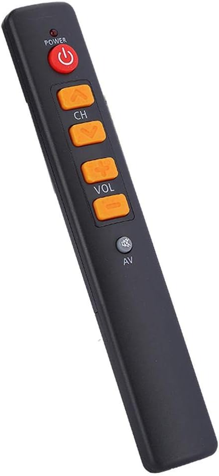 Multi-function Universal Smart Learning Remote Control Big Buttons Home Controller Replacement for TV STB DVD HIFI VCR(Orange)