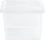 Wham Pack 5 Crystal 37L Box and Lid Storage Containers UK Made view 7