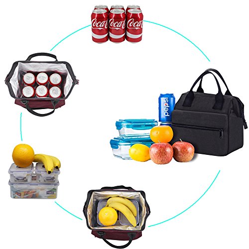 5 Srise+Lunch+Insulated+Women+Adults%25EF%25BC%2588Black%25EF%25BC%2589