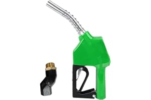ZHIPURUL 1" NPT Automatic Fuel Nozzle Auto Shut-Off Fuel Nozzle High Flow Car Fuel Filling Nozzle Used for diesel,gasoline,kerosen (Green 1" Fuel Nozzle + Swivel, 1 Inch)