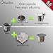 Capsulone coffee filter capsule fit for Nespresso Machine Stainless Steel Reusable capsule