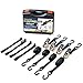 Heavy duty Ratchet Straps - Pro Set - 4 pack 15 ft 1760Lbs, Boat, ATV & Motorcycle Tie down straps, BONUS Soft loops – Cargo Straps for moving equipment, kayak etc. Great Truck & Trailer Accessories