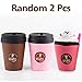 WATINC Kawaii 2pcs Jumbo Squishy coffee cup Squishy Slow Rising Sweet Scented Vent Charms Kid Toy Hand Hand Wrist Toy Gift, Stress Relief Toy Lovely Toy,Doll Gift Fun Large(2p coffee cup)