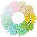 Baby Girls Boutique Grosgrain Ribbon Pinwhell Hair Bows clips For Teens Babies Kids Toddlers Set Of 40 Colors