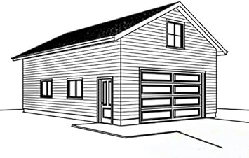 Cad Northwest Residential Garage Blueprint Style T 24 X 32