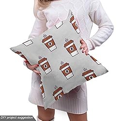 Ambesonne Espresso Grey Fabric by The