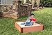 Frame It All Tool-Free Classic Sienna 4ft. x 4ft. x 11in. Composite Square Sandbox Kit – 2″ Profile (Renewed)thumb 2