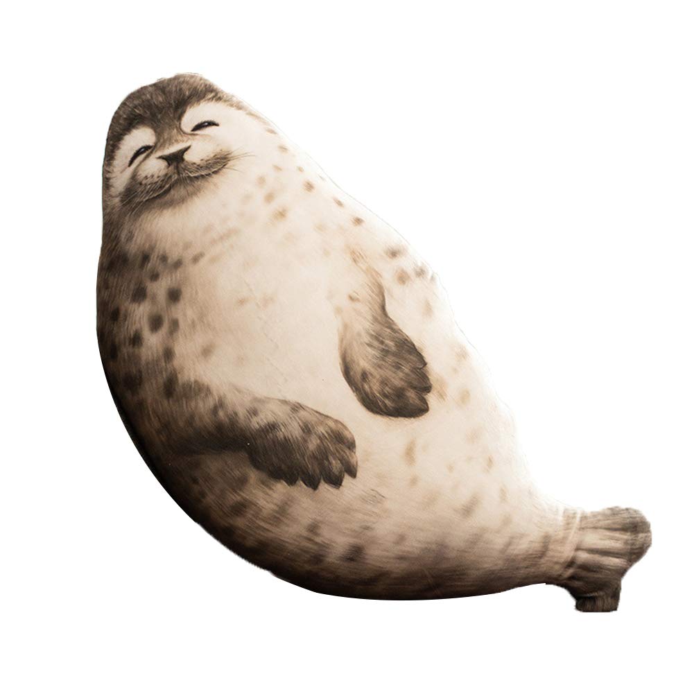 Aideal Seal Plush Pillow Stuffed Animals Toys Big Throw Pillow Cushion Home Office Decoration (70cm / 27.5 inches)