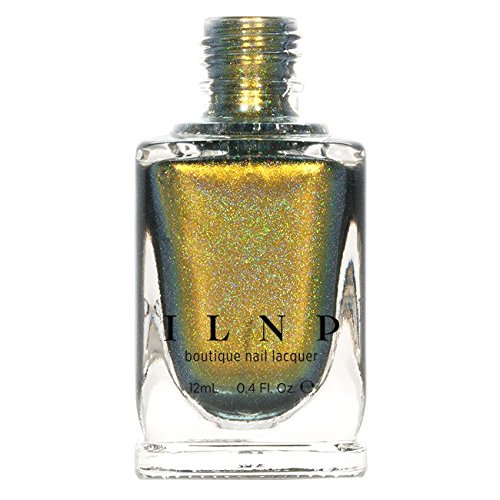 ILNP Bishop (H) - Gold, Olive Green, Greyish Blue Color Shifting Holographic Nail Polish