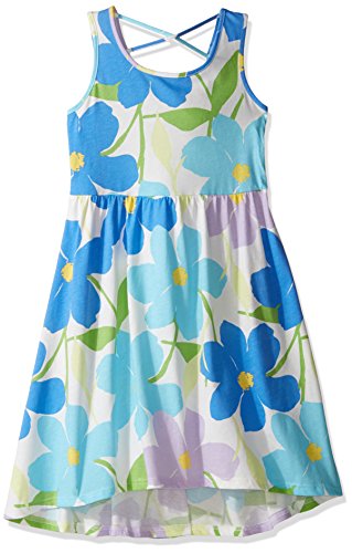 The Children's Place Big Girls' Cross Back Dress, Caribbean, L (10/12)