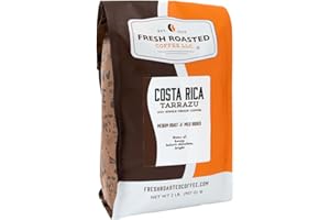 Fresh Roasted Coffee, Costa Rican Tarrazu, 2 lb (32 oz), Medium Roast, Kosher, Whole Bean