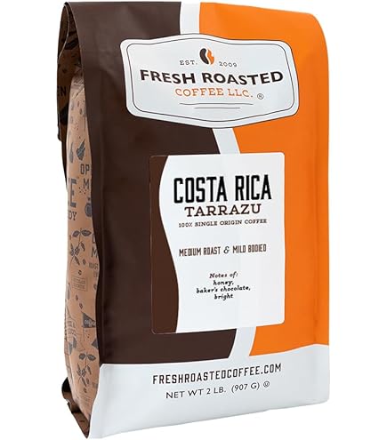 Amazon.com : Fresh Roasted Coffee, Costa Rican Tarrazu, 2 lb (32