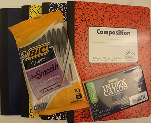 Composition Notebooks, Index Cards & Bic Pens Pack - Image 10