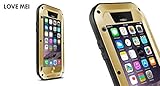 Love Mei Shockproof Waterproof Dust/Dirt/Snow Proof Aluminum Metal Gorilla Glass Protection Case Cover for Apple iPhone 6 Plus 5.5