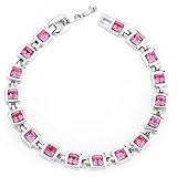 Mondaynoon Austrian Crystal Bracelets For Women (Sky)