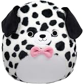 Squishmallows Fuzzamallows - Dustin the Dalmatian [Pink Bowtie] - 5 Inch Stuffed Plush Toy