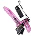 USLong Strap on Harness with Double Heads for Women Couples - Pink