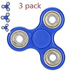 Tri-Spinner Fidget Toy 3D Printing Ceramic Bearing EDC Focus Toy for Killing Time (Blue)