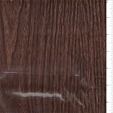 Walnut Woodgrain Oilcloth, Fabric By the Yard