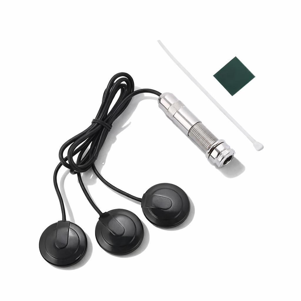 Dilwe Acoustic Guitar Piezo Pickup Transducer, Compatible with Ukulele, Mandolin Instruments