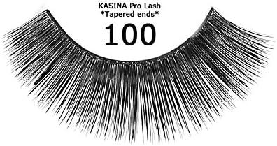 KASINA Pro Lash.Tapered ends in 100% Human hair. Most natural look, lightweight, soft and comfortable. (3pack, 100)
