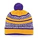 OTS NFL Minnesota Vikings Men's Huset Cuff Knit Cap with Pom, Team Color, One Size