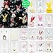 Dekero Kids Party Bags,108pcs 2 Size 25 Types of Patterns for Kids Birthday Christmas Goodies Cute Rabbit plasticbags USE for Gift,Candies,Small Toys,Chocolates,Ornament,Hairpin,Food,Cookie,Dessert