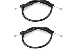 Quaneguzy Tailgate Release Cables Fit for Ford Expedition 1997 1998 1999 2000 2001 2002 Rear Door Latch Cable Replace F2UZ-15264A65-B F2UZ15264A65B with Steel Wire Material Inside 2Pcs