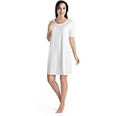 HANRO Cotton Deluxe Short Sleeve Bigshirt Sleepwear