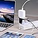 International Travel Adapter, All in One Universal Worldwide European Power Plug with 2.4A 4-Port USB Wall Charger for USA EU UK AUS in Black