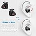 GRDE Bluetooth Earbuds, True Wireless Stereo Earphones Noise Isolation Mini Sweatproof Sports Headphones with Mic Dual in-Ear Buds Headset (Black)