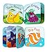Floating Baby Bath Books Set of 4 - Bath Books for Babies, Infants - Waterproof, Mold-Free Bath Toys for Learning & Early Education (Fruit, Ocean, ABC, Numbers Books)